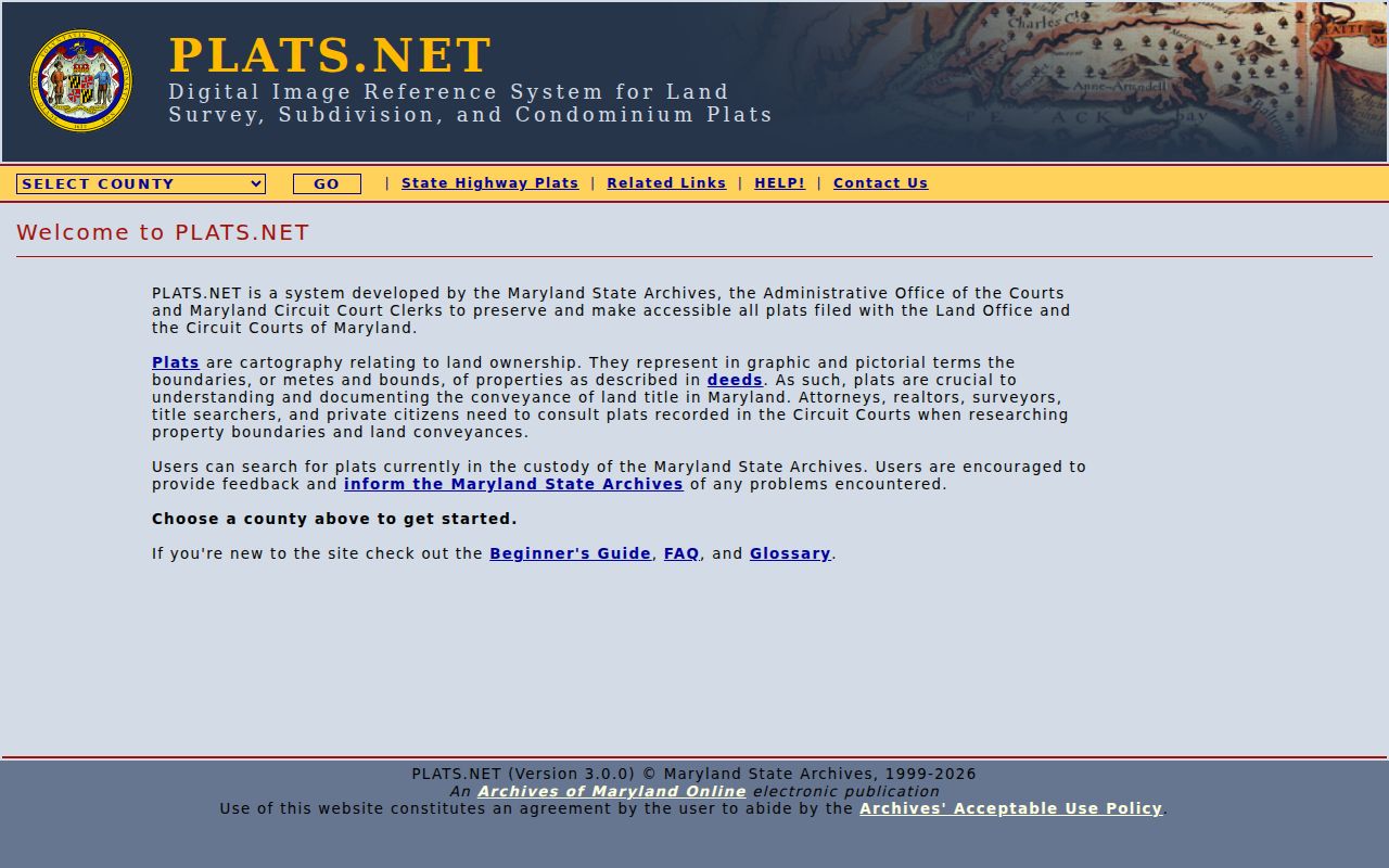 Lochearn public records search for recorded plats